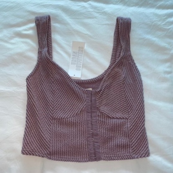 Urban Outfitters Purple Crop Top - Picture 1 of 3